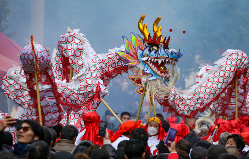 二月二龍抬頭 五色祥龍上街頭