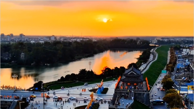 壽縣：落日余輝映古城